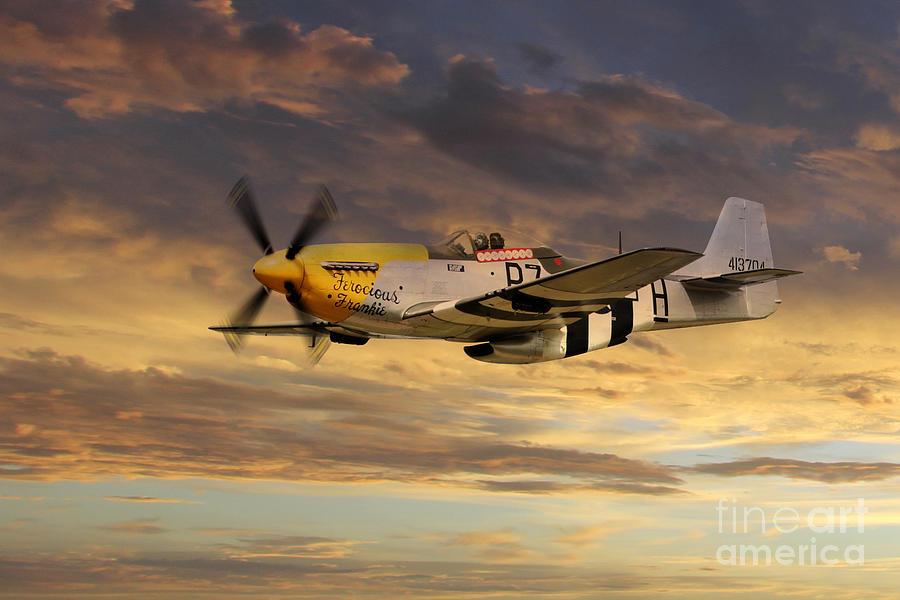 P-51 Ferocious Frankie Digital Art by Airpower Art