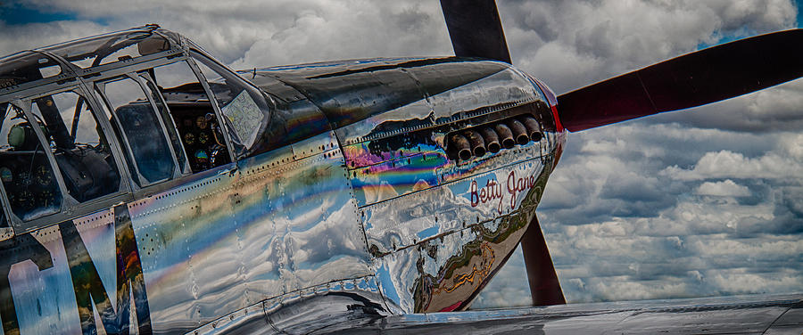 Airplane Photograph - P-51 Mustang Fighter by Mike Burgquist