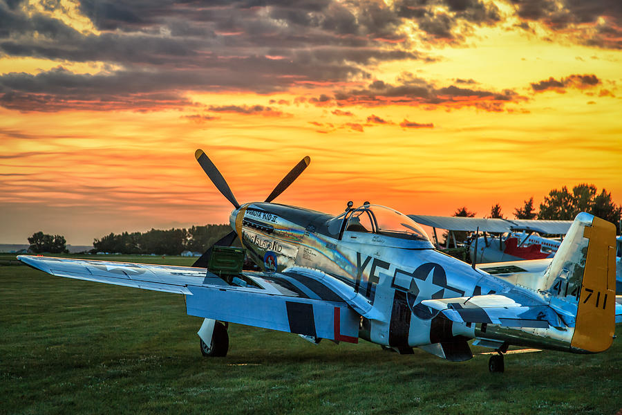 P-51D At Sunset Photograph by Stephen Kennedy