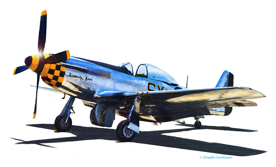 P-51D Mustang Digital Art by Douglas Castleman