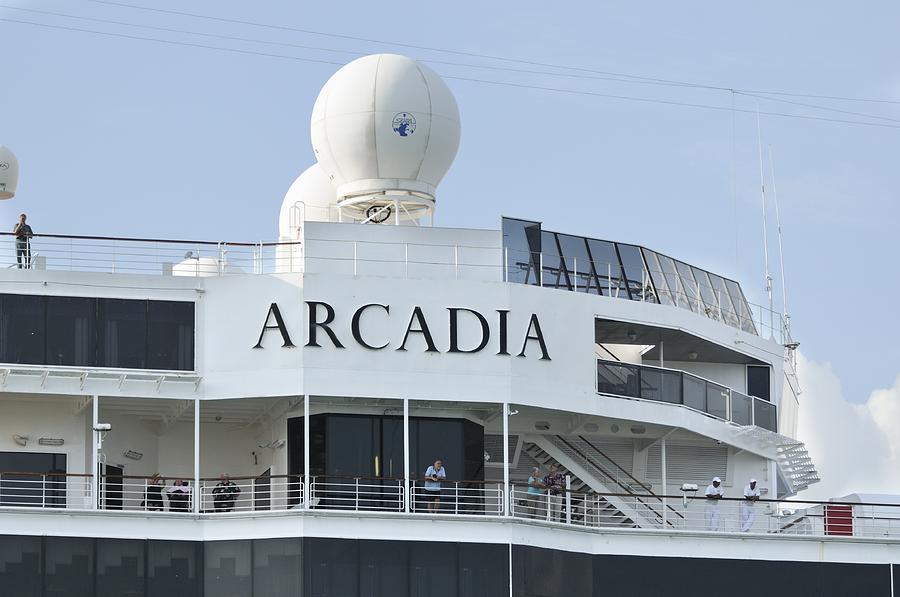 P and O Arcadia top decks Photograph by Bradford Martin