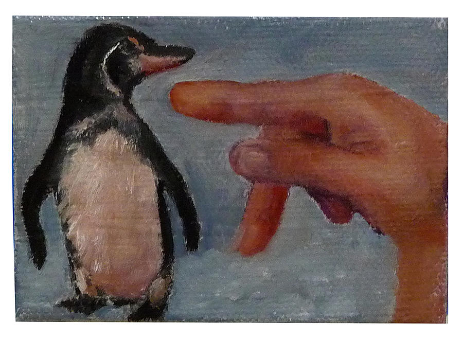 P is for Penguin Painting by Jessmyne Stephenson