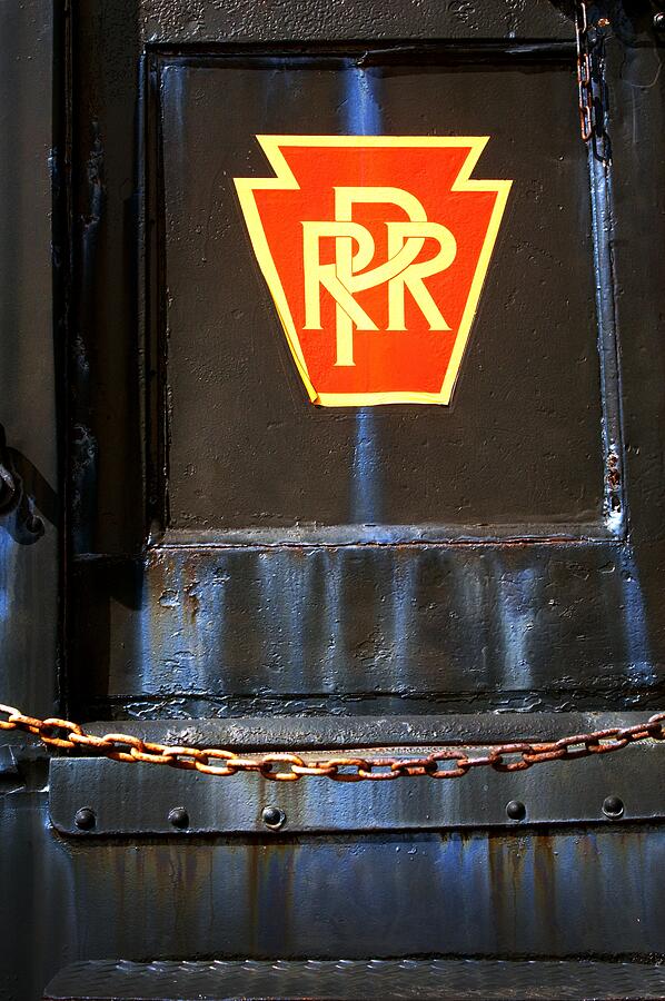 Train Photograph - P R R logo by Paul W Faust -  Impressions of Light