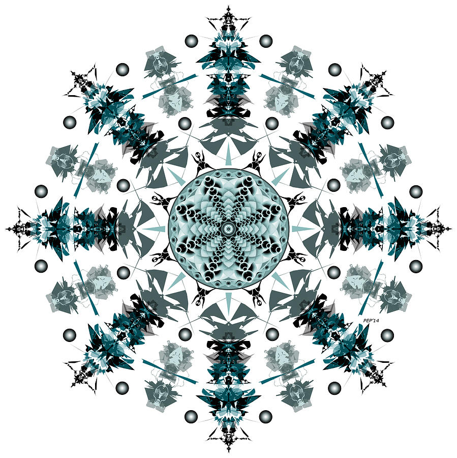 P2 Mandala Digital Art by Phil Perkins
