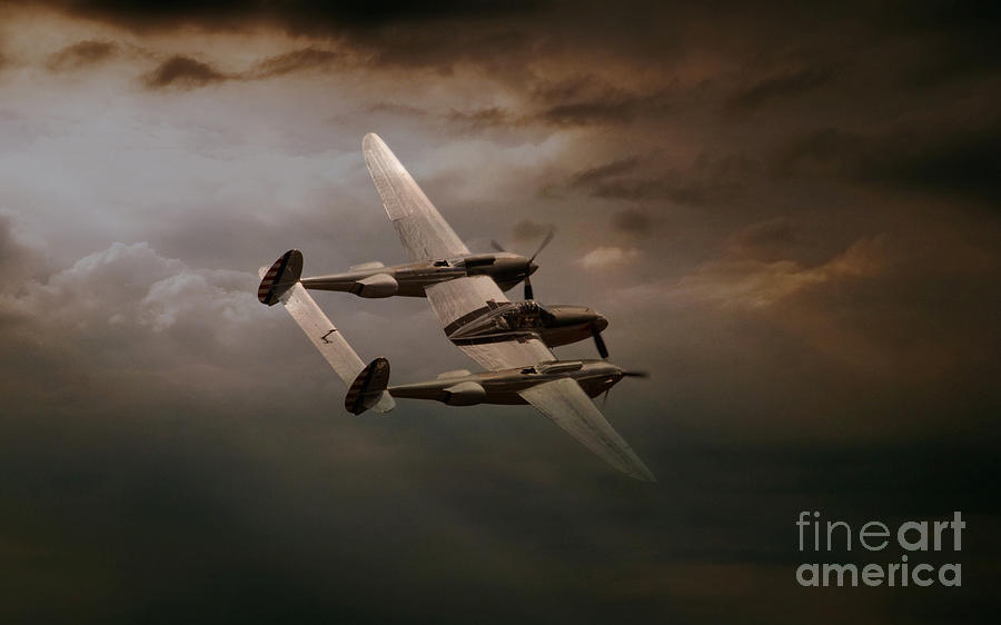 P38 In The Pacific Digital Art by Airpower Art