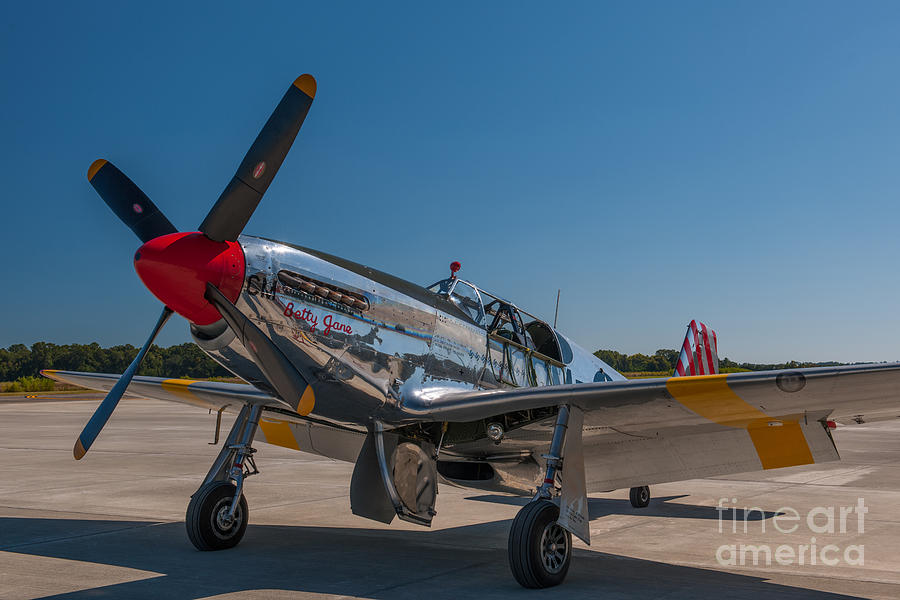 P51 Mustang Airplane Photograph by Dale Powell