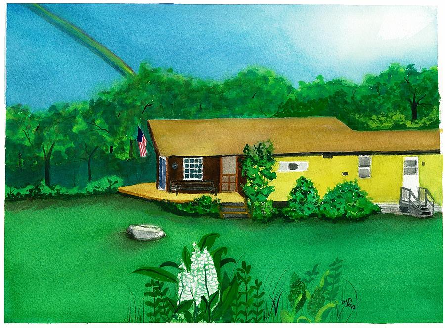 PA Cabin Painting by David Bartsch