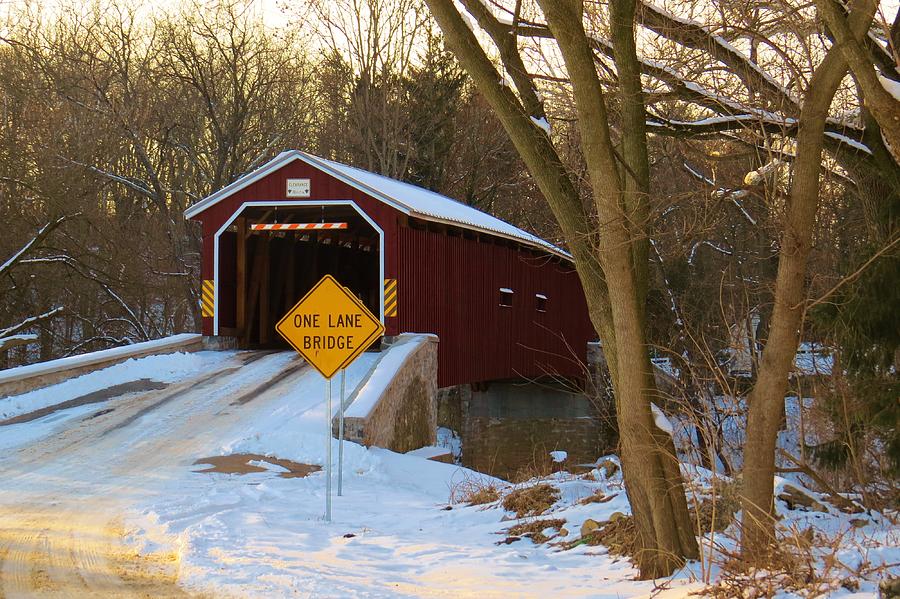 PA covered bridge Photograph by Jeanette Oberholtzer