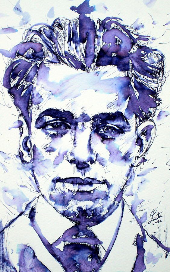 Portrait Painting - Pablo Neruda  by Fabrizio Cassetta