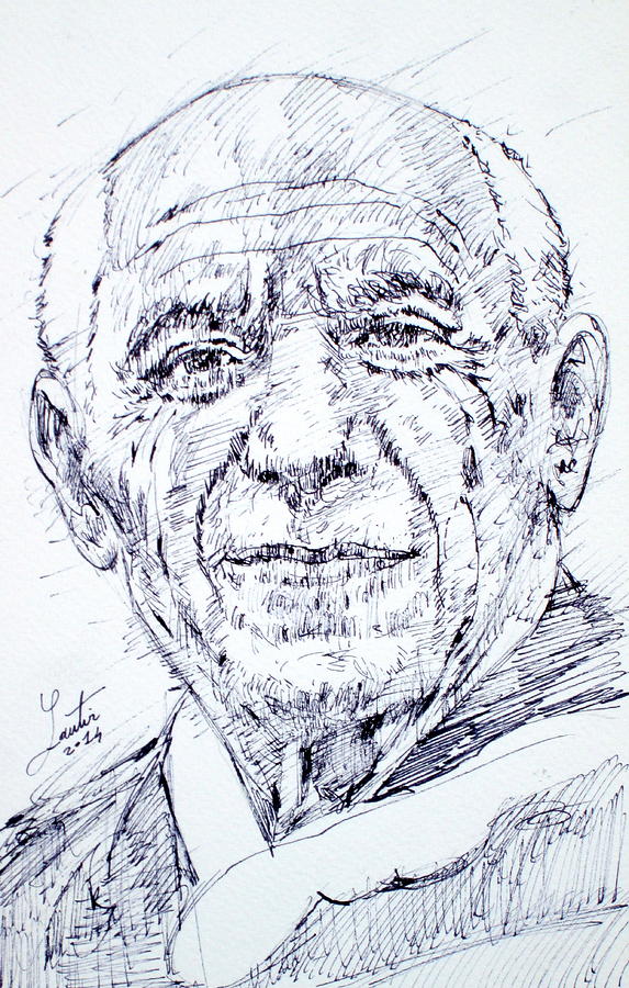 Portrait Drawing - PABLO PICASSO - drawing portrait by Fabrizio Cassetta