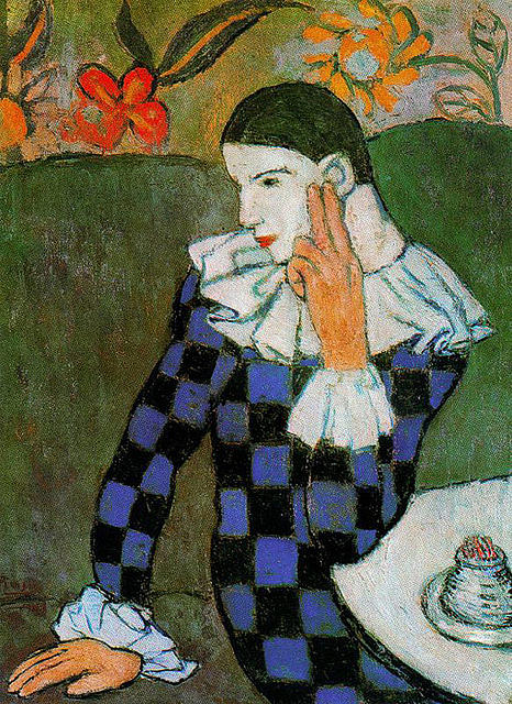 Pablo Painting - Pablo Picasso Harlequin by Lois Picasso