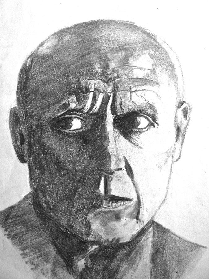 Pablo Picasso Drawing by Linda Williams