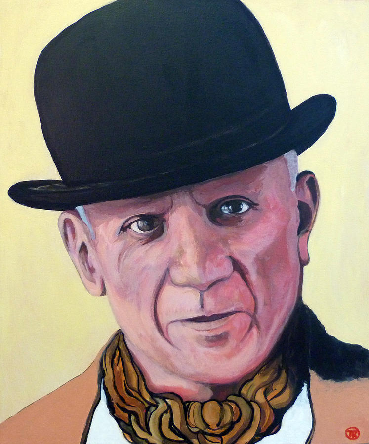 Celebrity Painting - Pablo Picasso by Tom Roderick