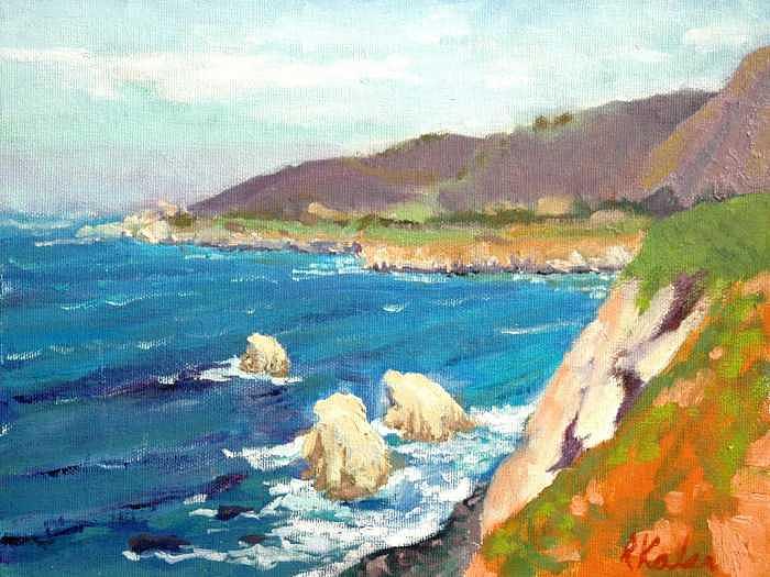 Pacific Coast Painting by Raymond Kaler Pacific Coast Painting by Raymond Kaler