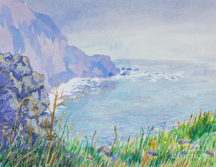 Pacific Coast Painting by Walt Brodis