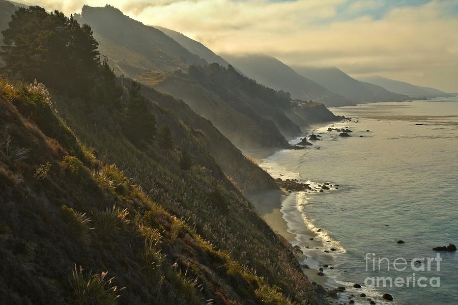 Pacific Coastal Cliffs Photograph by Adam Jewell