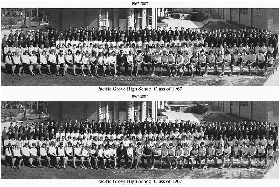 Pacific Grove Photograph - Pacific Grove California  High School  Class of 1967 by Monterey County Historical Society