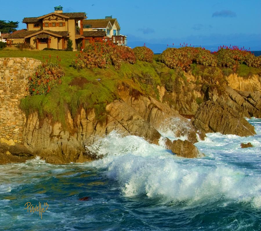 Pacific Grove Winter Surf Digital Art by Jim Pavelle