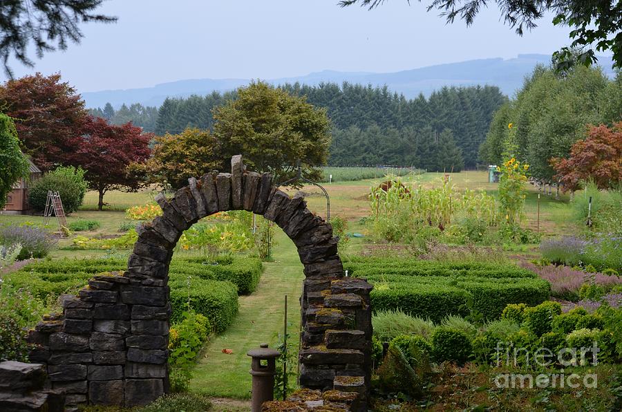 Pacific Northwest Garden Gate Photograph by Greg Cross