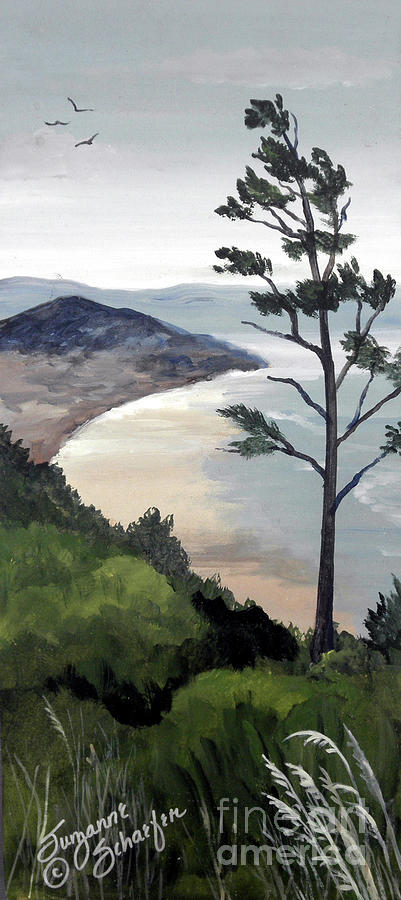 Pacific Northwest Soft Ocean Breezes 2 Painting by Suzanne Schaefer