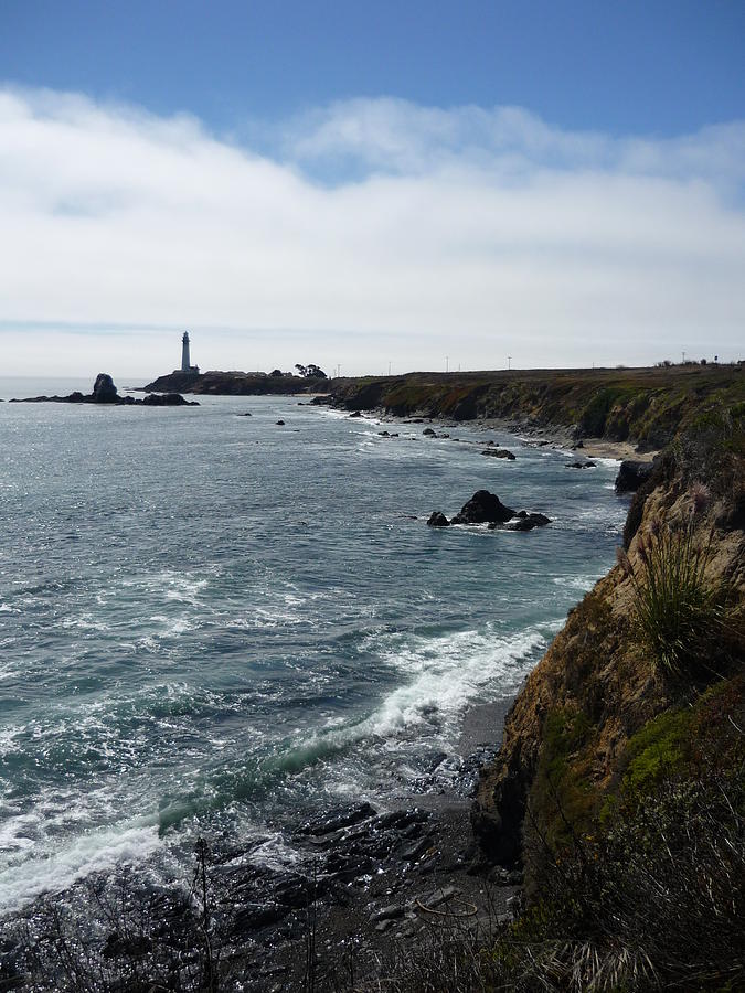 Landscape Photograph - Pacific Ocean Lighthouse by Jean Habeck