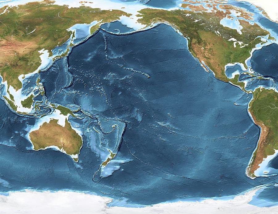 Topographical Map Of Ocean Topographic Map Maps Ocean Abstract | The ...