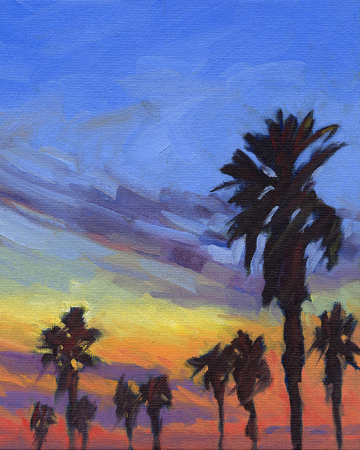 Pacific Sunset 2 Painting by Konnie Kim Pacific Sunset 2 Painting by Konnie Kim