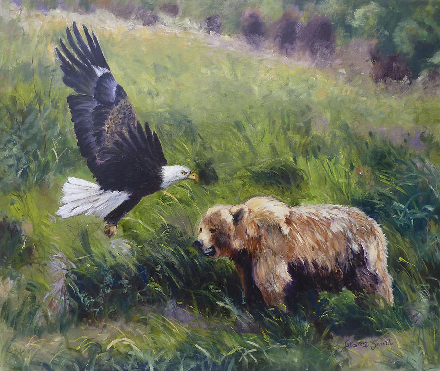 Pack Creek Alaska Painting by Gloria Smith