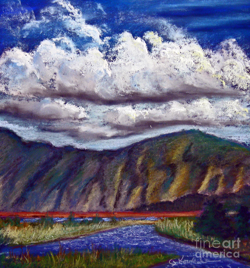 Impressionism Pastel - Pack River Flats by Carol Kovalchuk