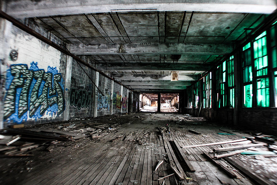 Packard Plant in Detroit Photograph by John McGraw