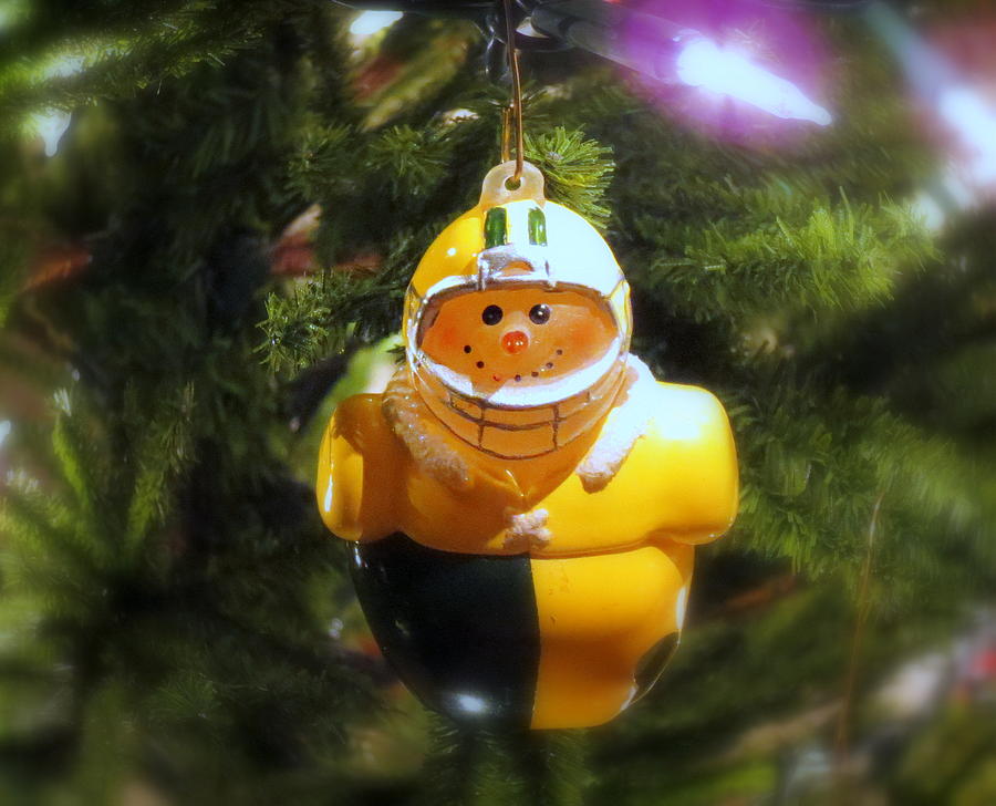 Packer Christmas Ornament Photograph by Kay Novy