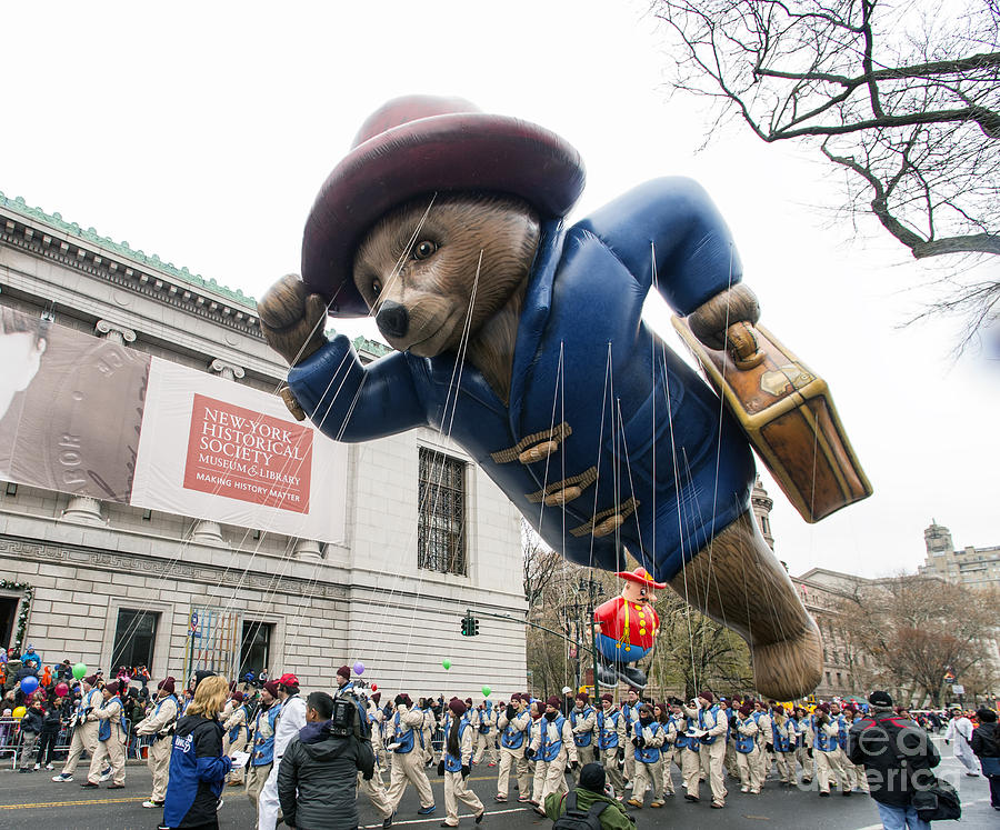 Paddington Bear Balloon at Macys Thanksgiving Day Parade Photograph by David Oppenheimer