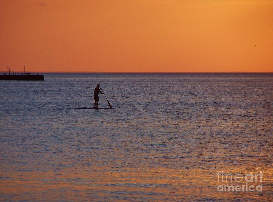Paddle Surfer Photograph by Brigitte Emme