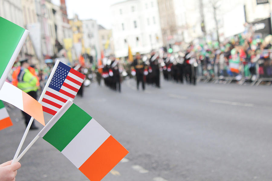 Flag Photograph - Paddys Day by Alan Carey