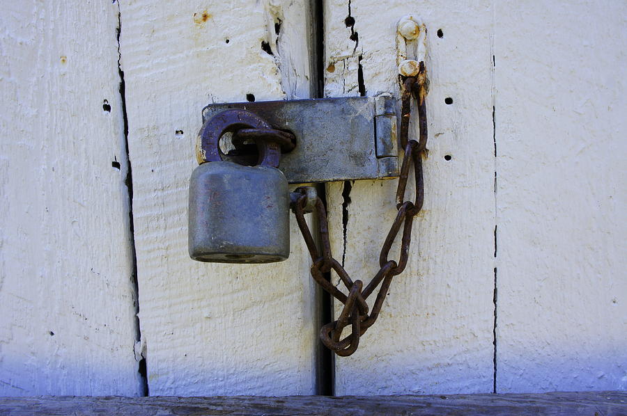 Padlocked Photograph by Laurie Perry