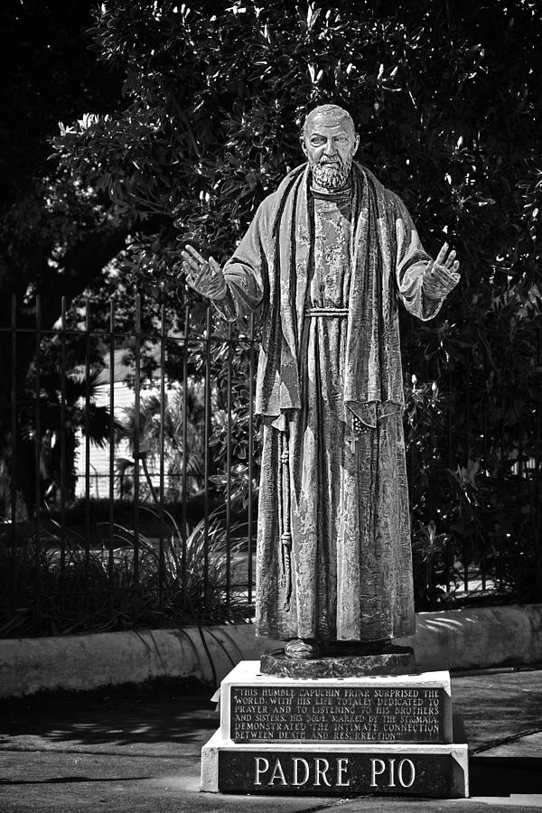 Unique Photograph - Padre Pio - St Louis Cemetery No3 New Orleans by Alexandra Till