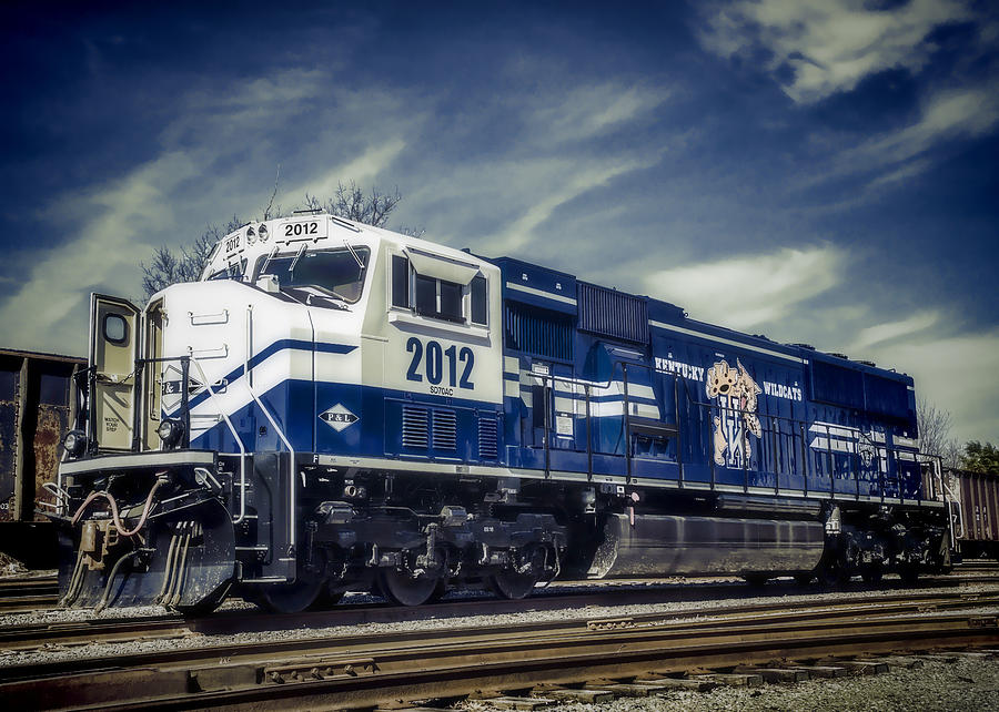 Train Photograph - Paducah and Louisville UK Engine 2012 by Jim Pearson