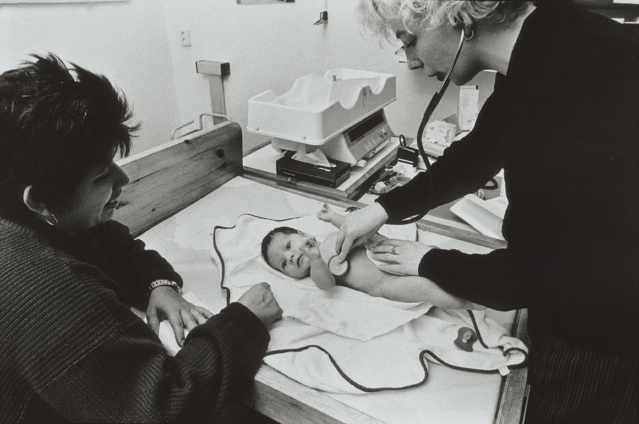 Examination Photograph - Paediatric Examination by Henny Allis/science Photo Library