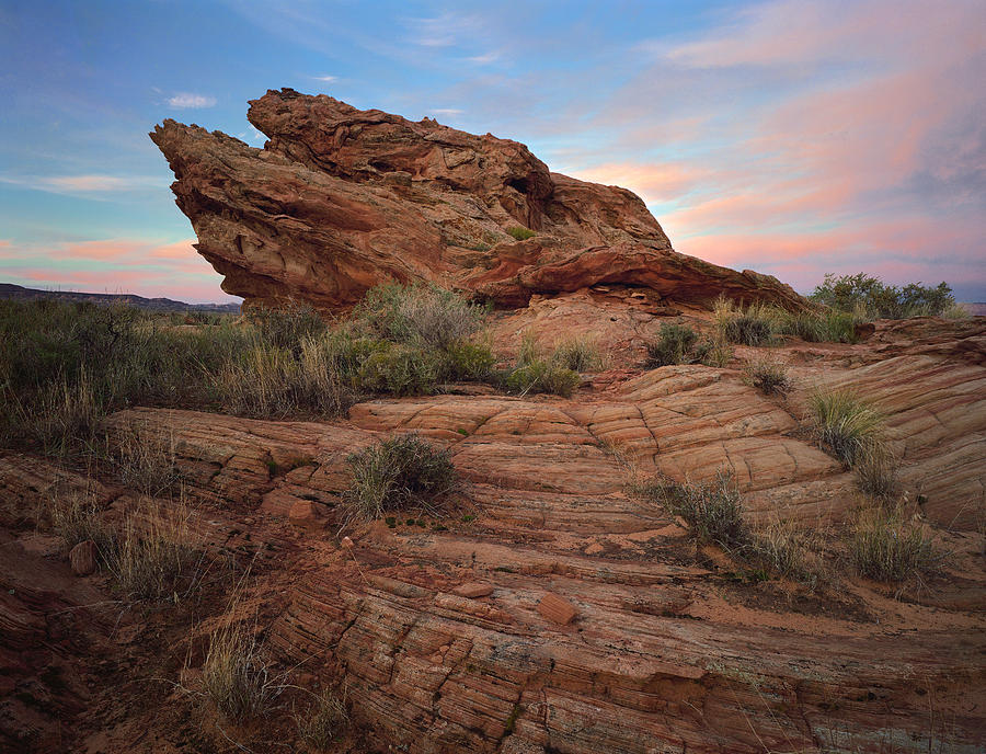 Page Sunrise Rock Photograph by Tom Daniel
