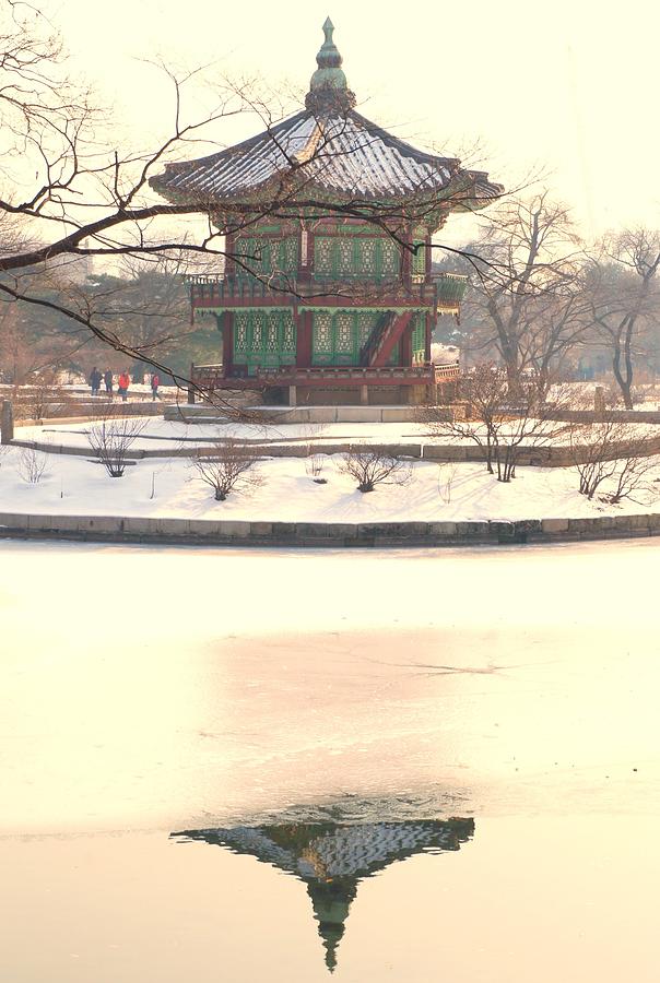 Pagoda And Ice Photograph by Kelsquire.globecaptures
