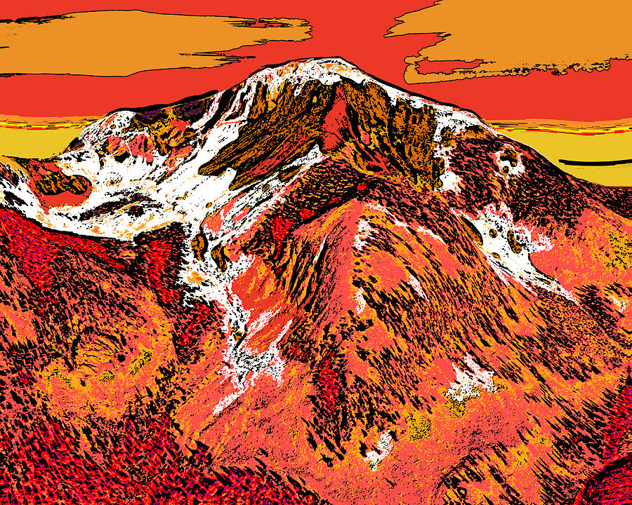 Pagosa Peak - Colorado Digital Art