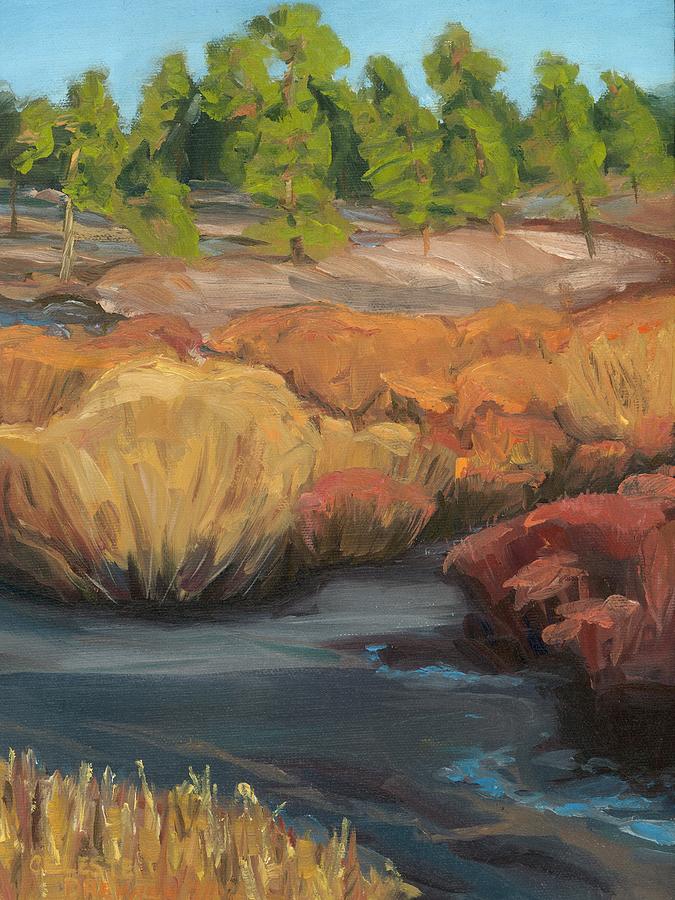 Pagosa Pines in Autumn Painting by Celeste Drewien