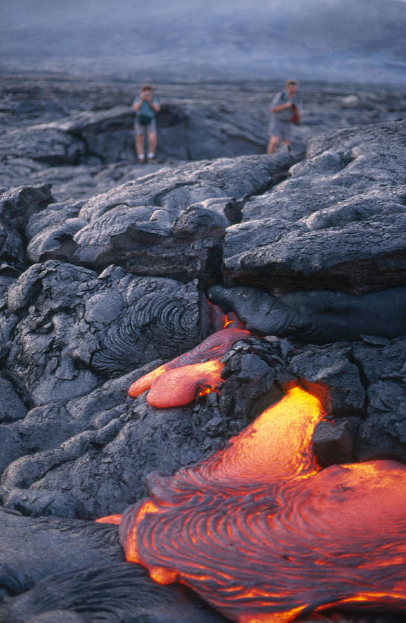 Pahoehoe Lava, Kilauea, Hawaii Photograph by Stephen & Donna OMeara