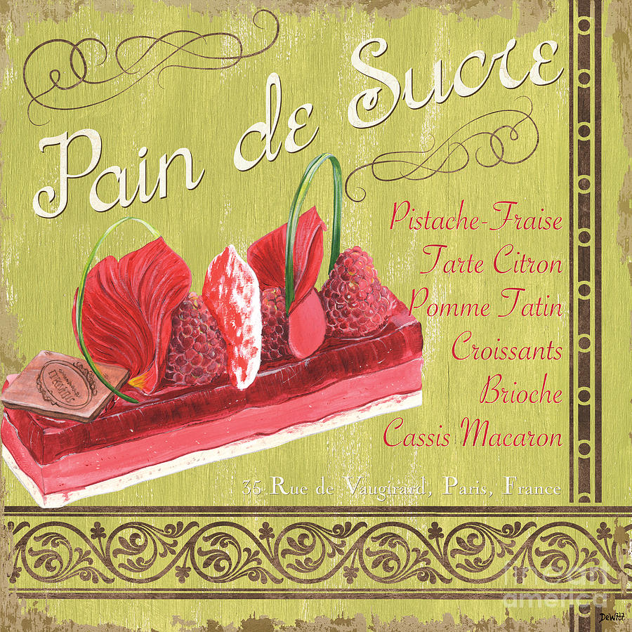 Snack Painting - Pain de Sucre 2 by Debbie DeWitt