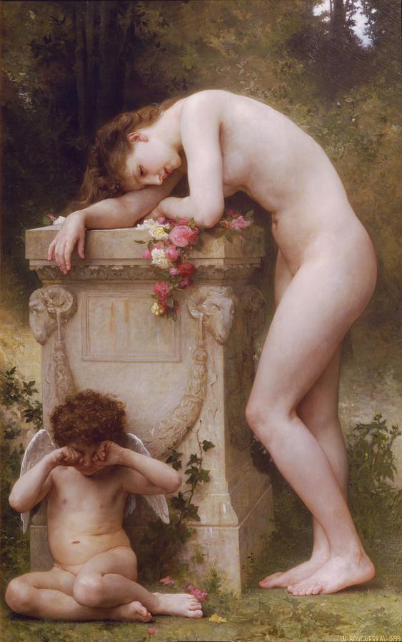 Pain of Love Painting by William Adolphe Bouguereau