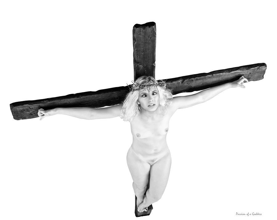 Jesus Christ Photograph - Pain on cross by Ramon Martinez