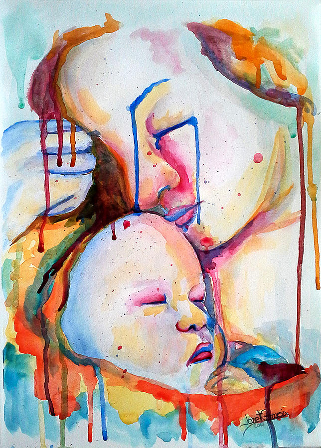 Painful Joy Painting by Janet Garcia
