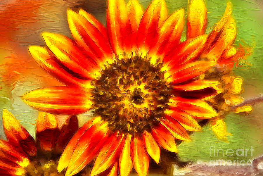 Paint a Sunflower  Digital Art by Claudia Ellis