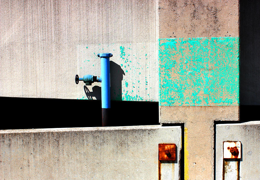 Abstract Mixed Media - Paint and Pipe Abstract Industrial Decay Series No 003 by Design Turnpike