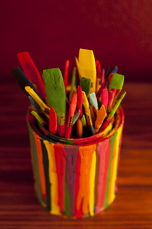 Paint Can and Paint Brushes Still Life Photograph by Jim Corwin